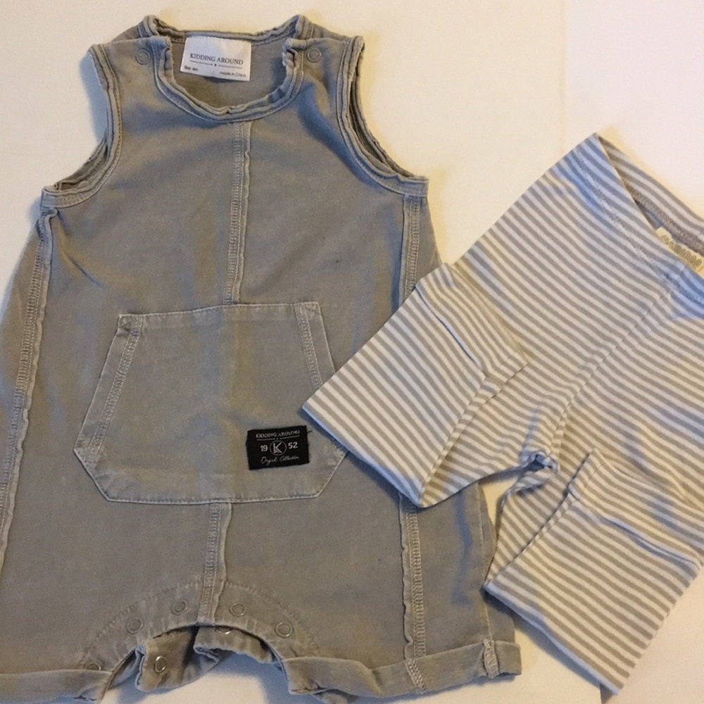 Kidding Around Romper & Gymboree Leggings